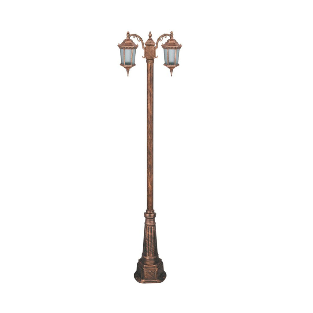 چراغ دوشاخه حیاطی و پارکی تکشیدفام مدل رابو کد 91215-15-7121