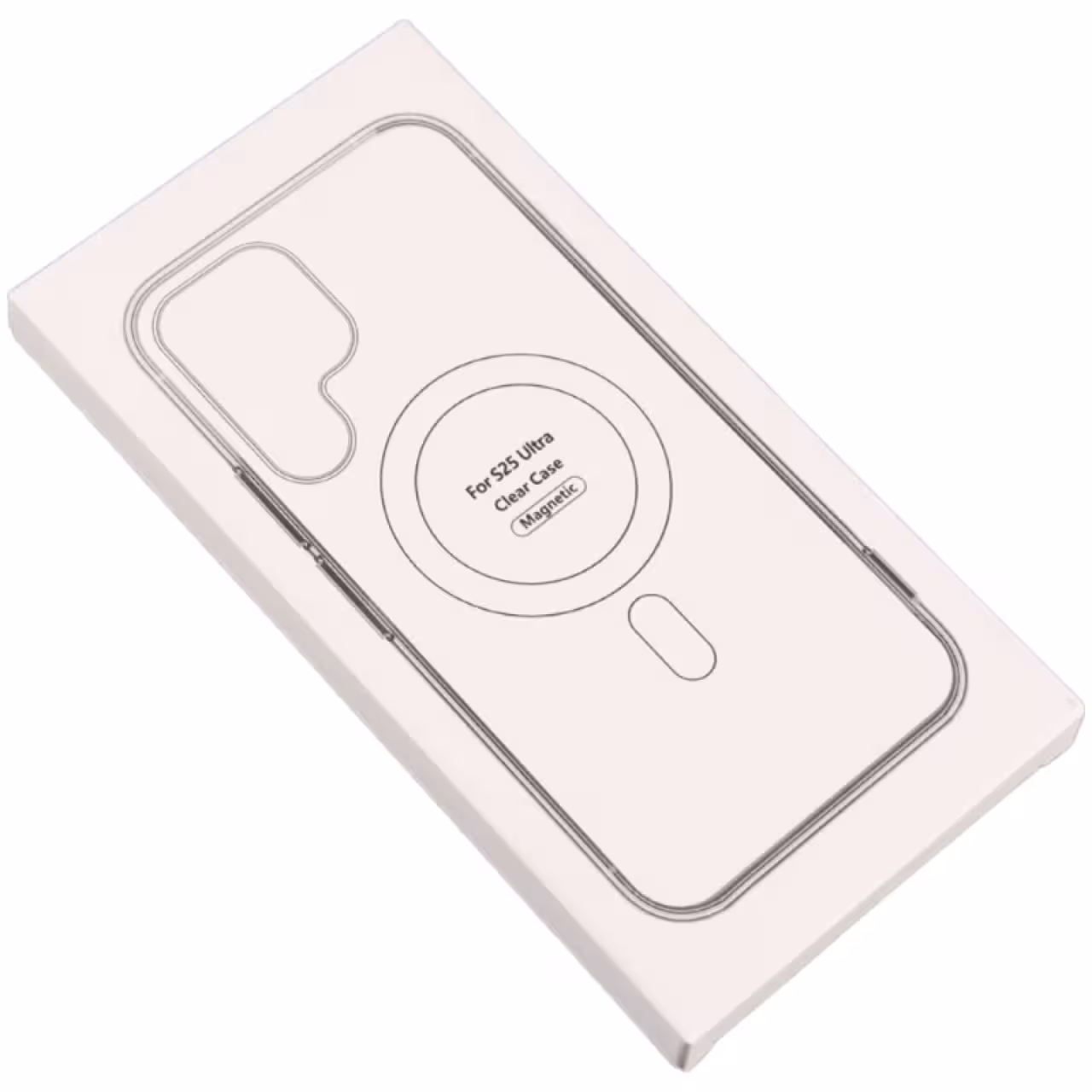 کاور مدل Clear Case Magnetic Mag Safe مناسب برای گوشی موبایل سامسونگ Galaxy S25 Ultra