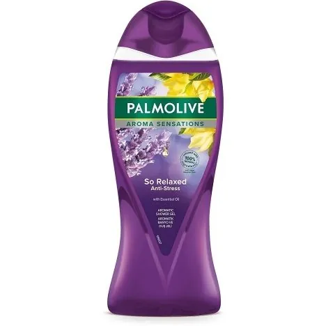 شامپو بدن پالمولیو Palmolive مدل SO RELAXED با رایحه اسطوخودوس،بالنگ و هل حجم 500 میلی لیتر