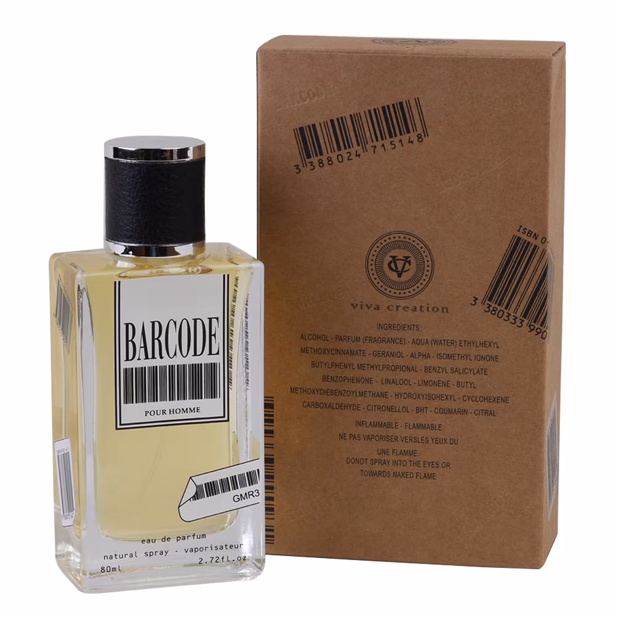 ادو پرفیوم مردانه ویوا کریشن مدل barcode  حجم 80 میلی لیتر