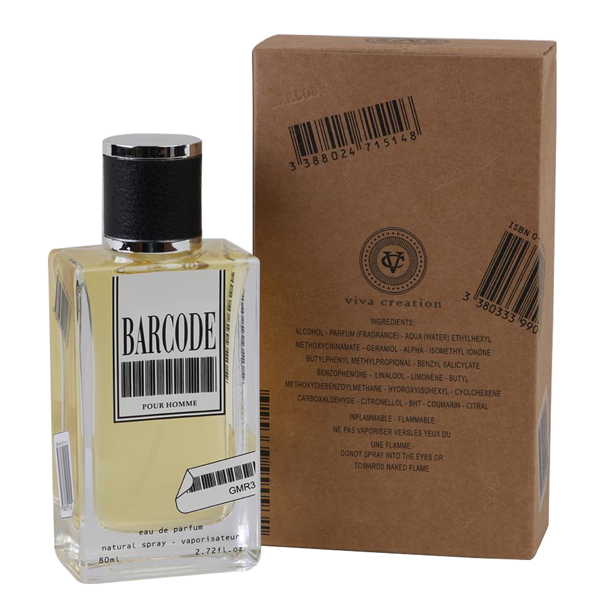ادو پرفیوم مردانه ویوا کریشن مدل barcode حجم 80 میلی لیتر