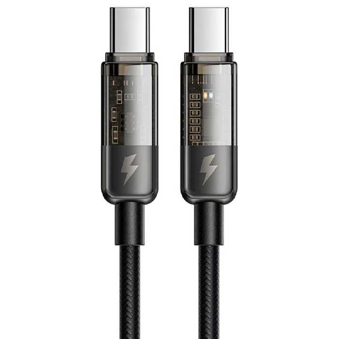 کابل سوپر فست شارژ و انتقال داده تایپ سی به تایپ سی 100 وات 1.2 متری مک دودو Macdodo CA-284 Type-C to Type-C Cable