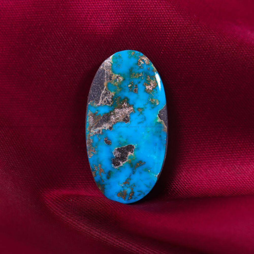 نگین فیروزه شجری کد 11970 - جواهری مشاهیر