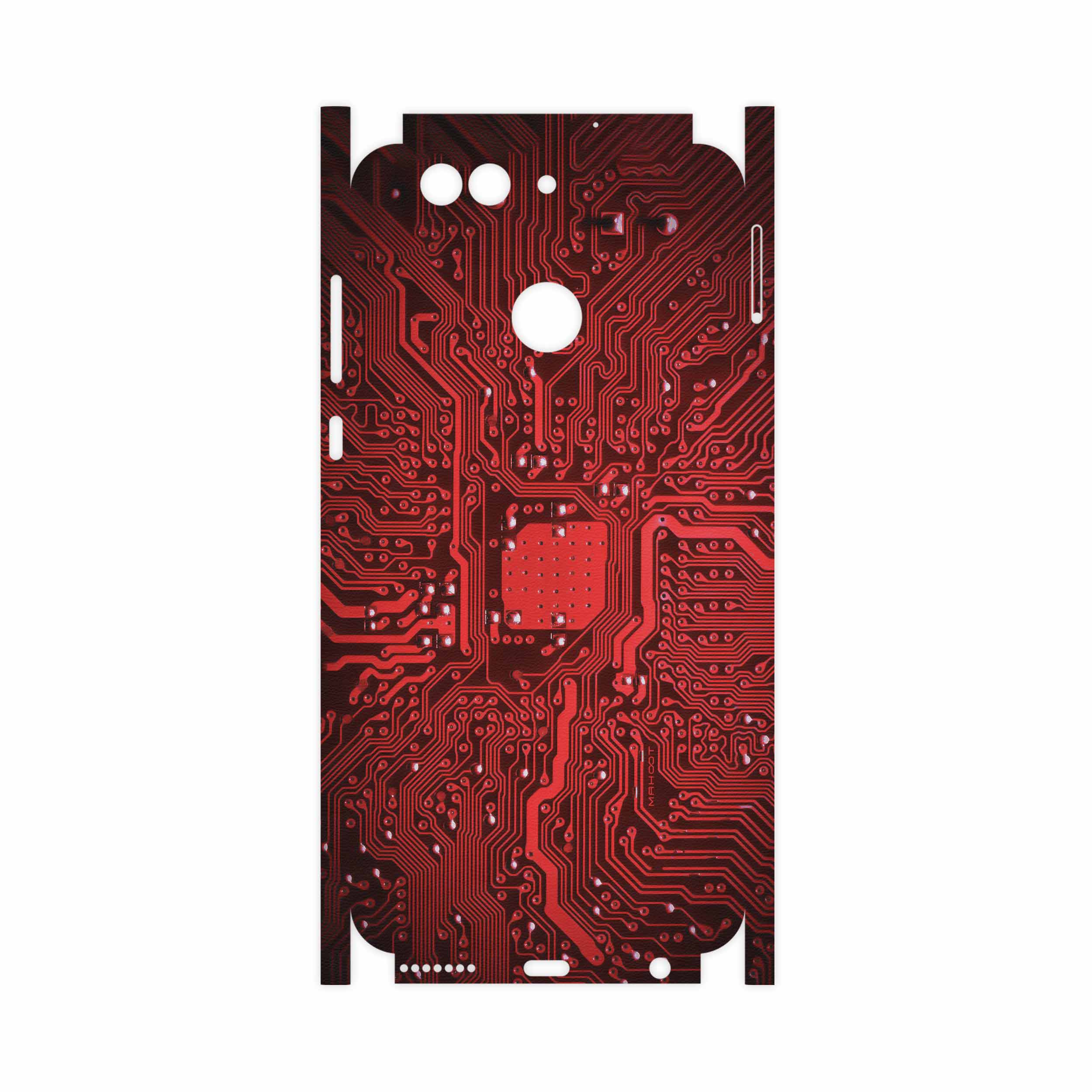 برچسب پوششی ماهوت مدل Red Printed Circuit Board-FullSkin مناسب برای گوشی موبایل هوآوی Nova 2 Plus