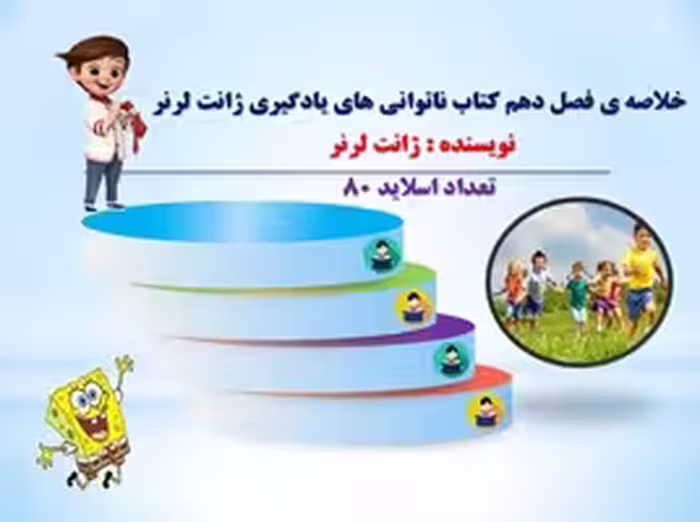 پاورپوینت خلاصه ی فصل دهم کتاب ناتوانی های یادگیری ژانت لرنر