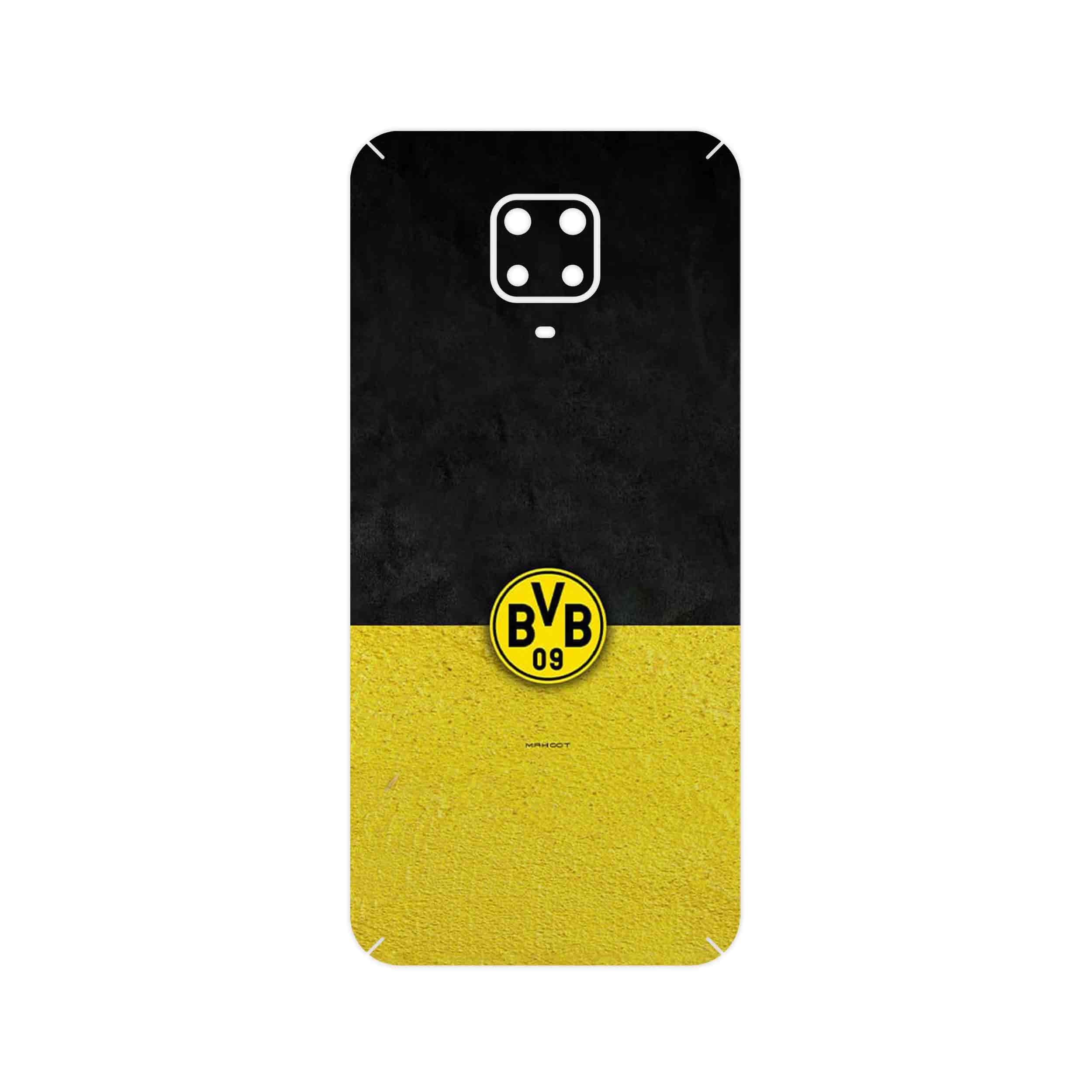 برچسب پوششی ماهوت مدل Borussia Dortmund FC مناسب برای گوشی موبایل شیائومی Redmi Note 9 Pro