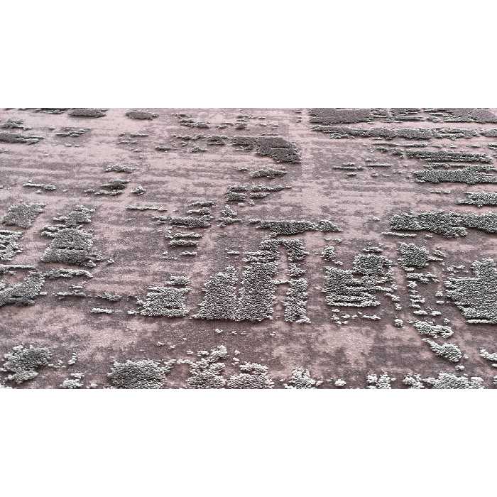 فرش ماشینی زمرد مشهد طرح پتینه کد TA125 زمینه طوسی