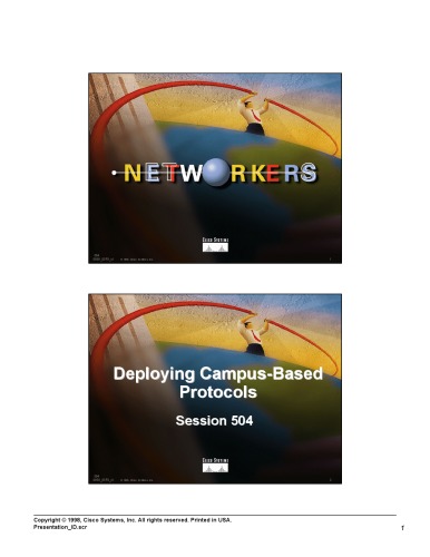خرید و دانلود نسخه کامل کتاب Cisco - Deploying Campus based Protocols 504