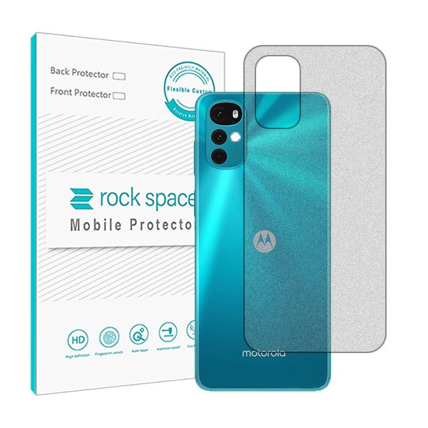 گلس محافظ پشت گوشی موتورولا Moto G22 مدل نانو هیدروژل مات برند راک اسپیس کد S