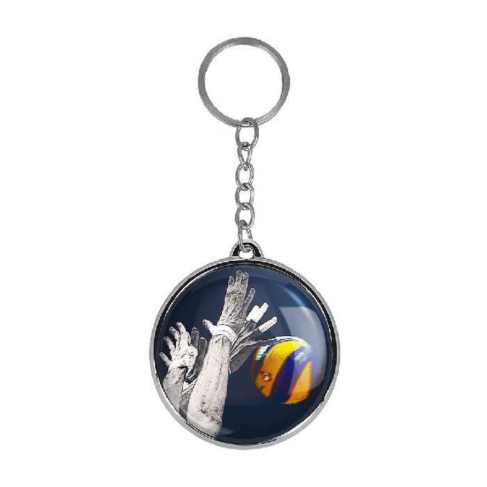 جاکلیدی خندالو طرح والیبال مدل دوطرفه کد 1000910002