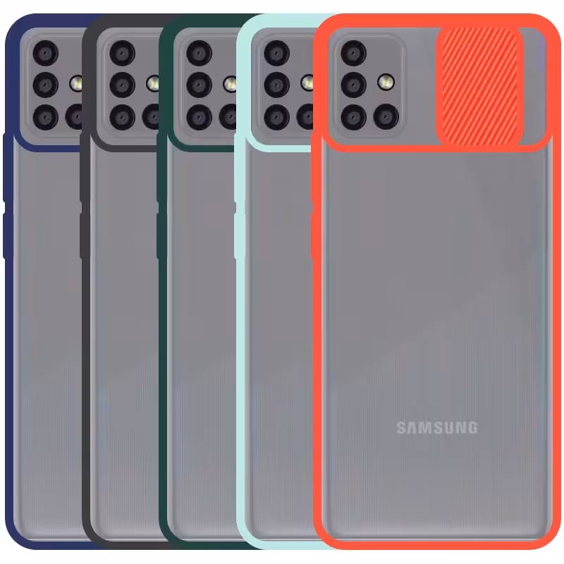 قاب محافظ مناسب برای گوشی Samsung Galaxy A71 مدل ماکرو شیلد محافظ لنزدار طرح پشت مات