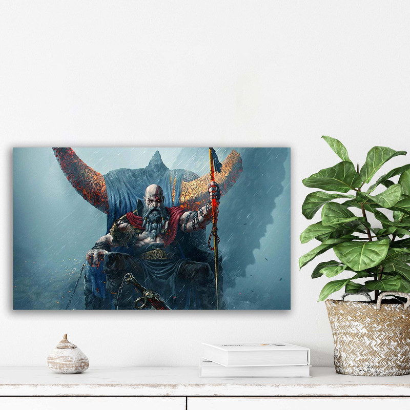 تابلو شاسی دنیای قاب مدل گاد آف وار god of war | دنیای قاب