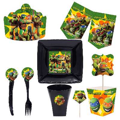  مجموعه 72 عددی تم تولد طرح لاکپشت های نینجا