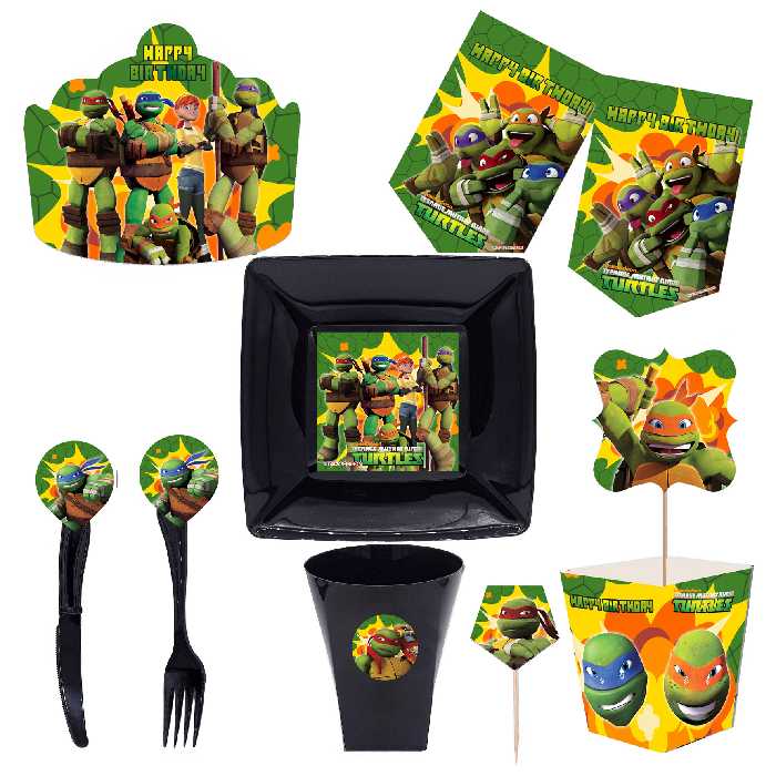  مجموعه 72 عددی تم تولد طرح لاکپشت های نینجا