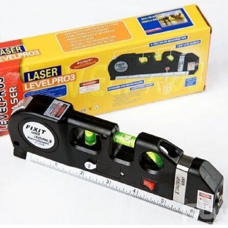 تراز لیزری چند کاره فیکسیت مدل LEVEL PRO 3  تراز بنایی تراز لیزر دار خانگی