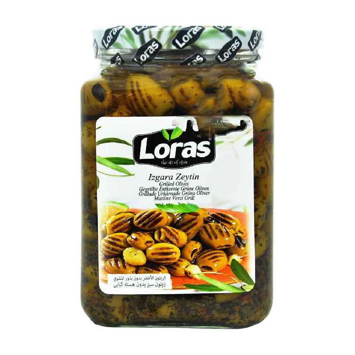 زیتون سبز کبابی بدون هسته 1٫5 کیلو لوراس - loras