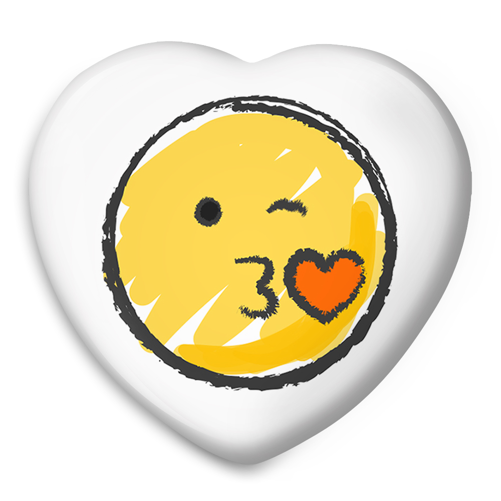 پیکسل خندالو طرح ایموجی مدل قلبی کد 3054