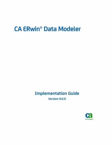 خرید و دانلود نسخه کامل کتاب CA ERwin Data Modeler. Implementation Guide. Version 9