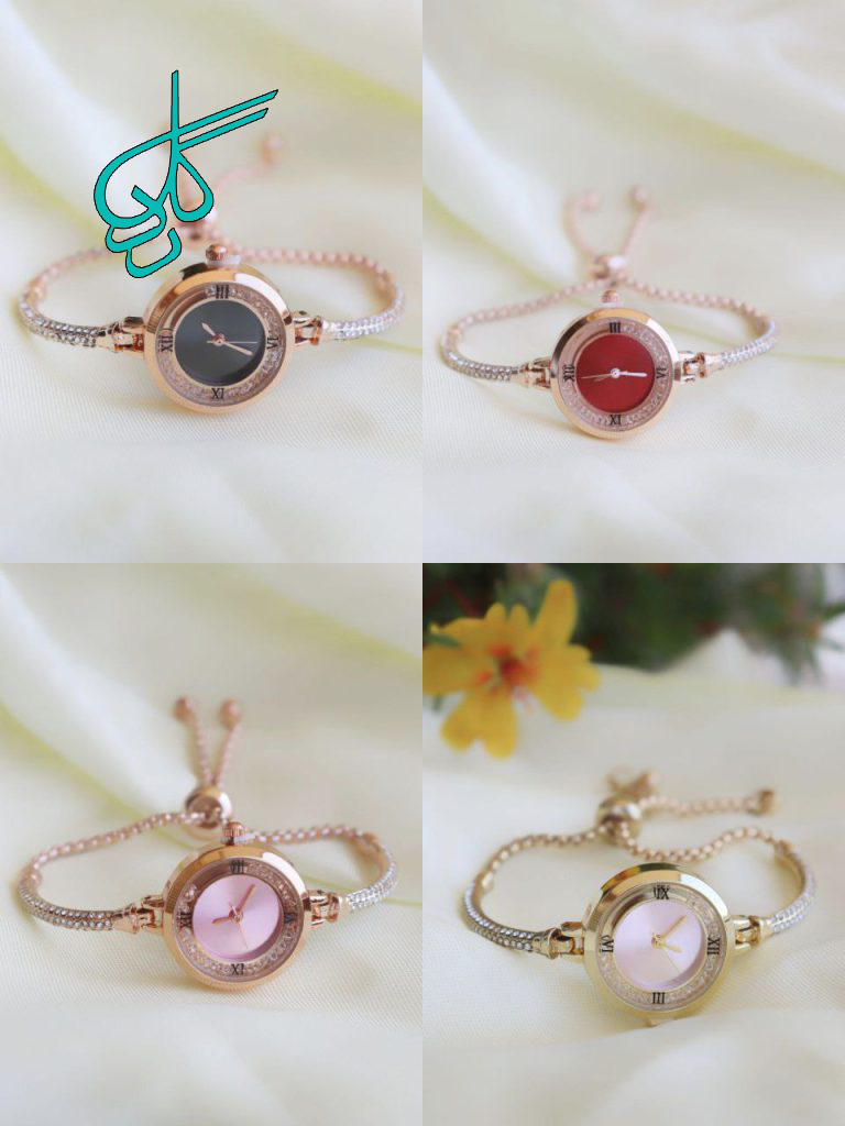 خرید ساعت دخترانه کرواتی جدید رنگ ثابت دارای رنگ بندی متنوع کد 1919204 - ردگل