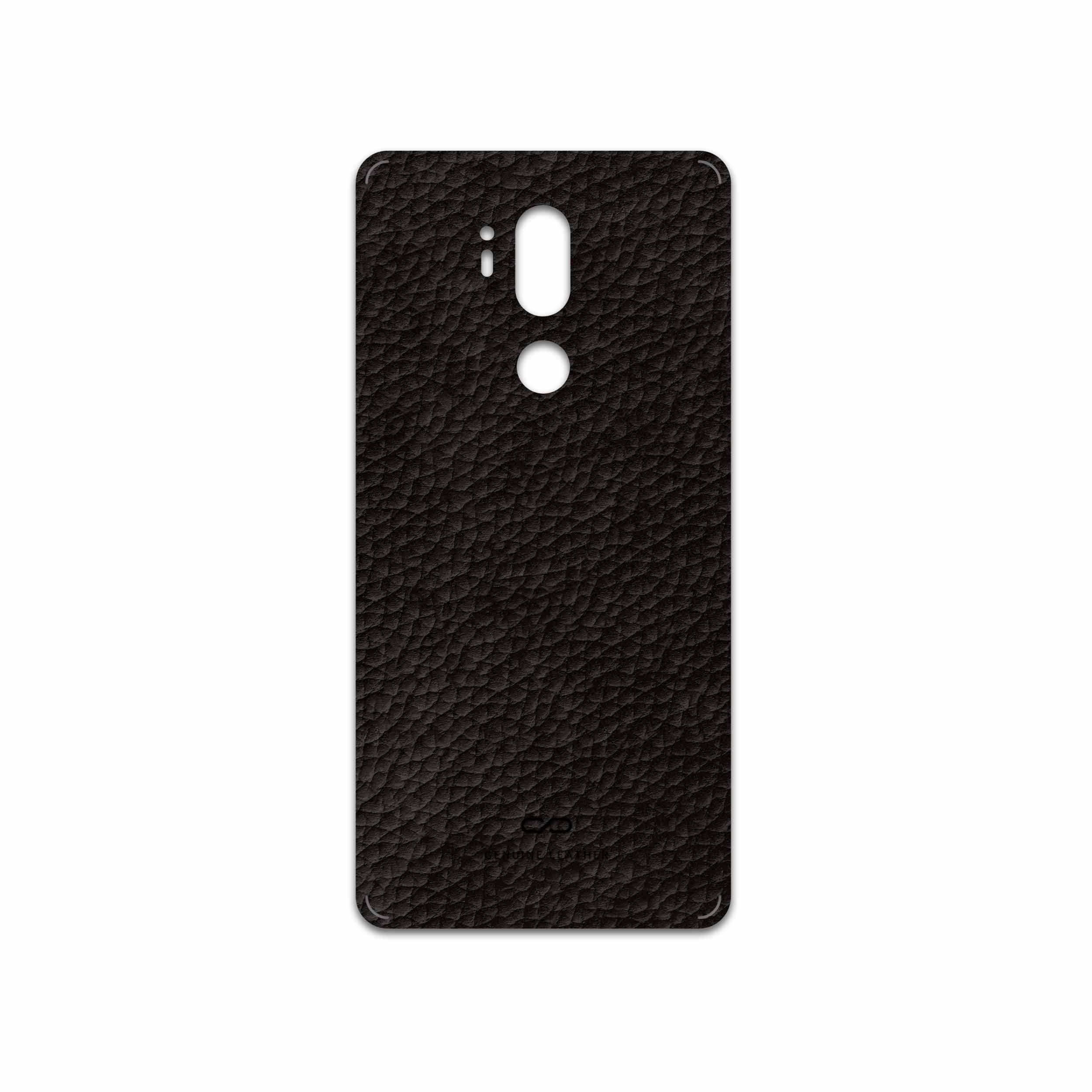 برچسب پوششی ماهوت مدل Dark-Brown-Leather مناسب برای گوشی موبایل ال جی G7 PLUS THINQ