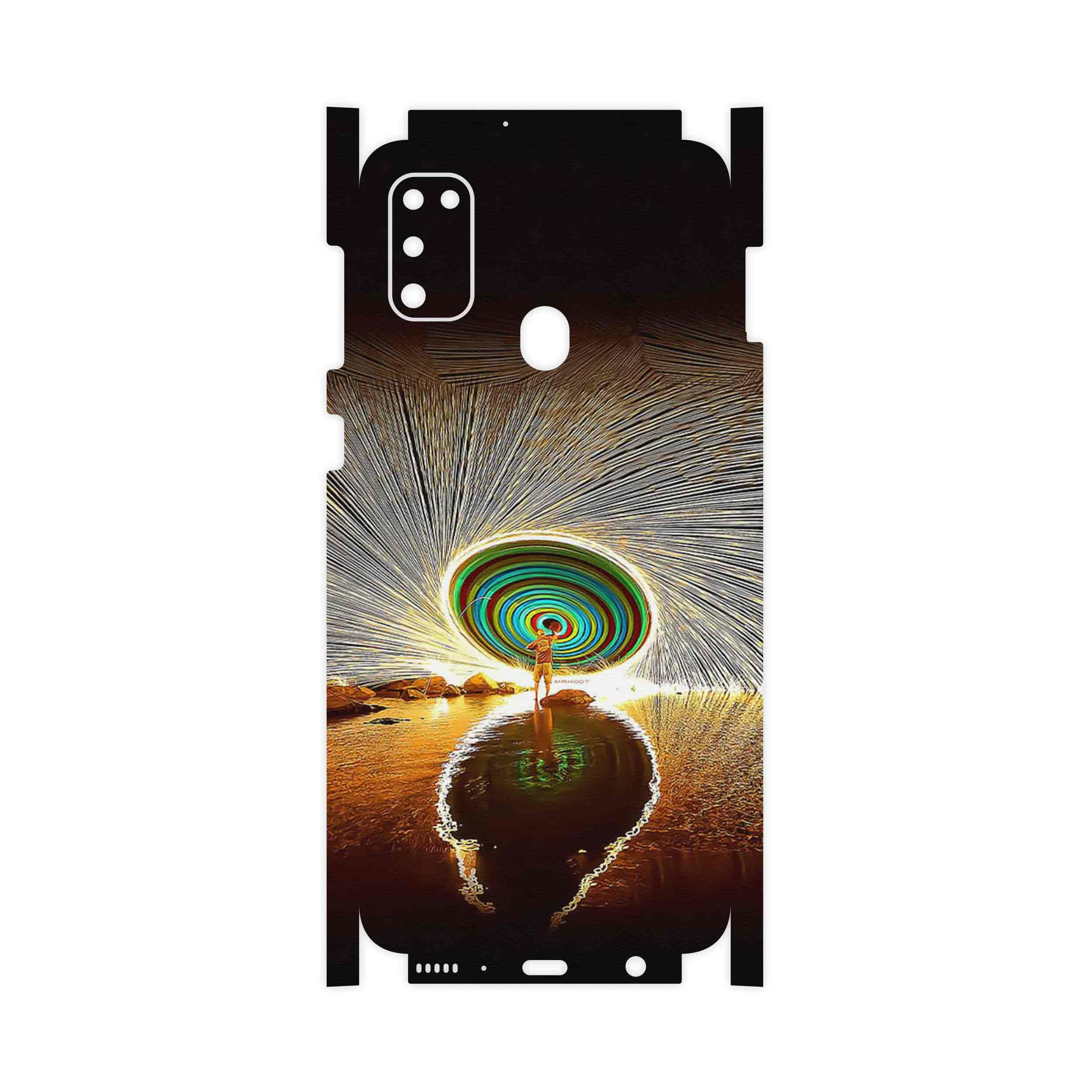 برچسب پوششی ماهوت مدل Night Light Fountain-FullSkin مناسب برای گوشی موبایل سامسونگ Galaxy M30s