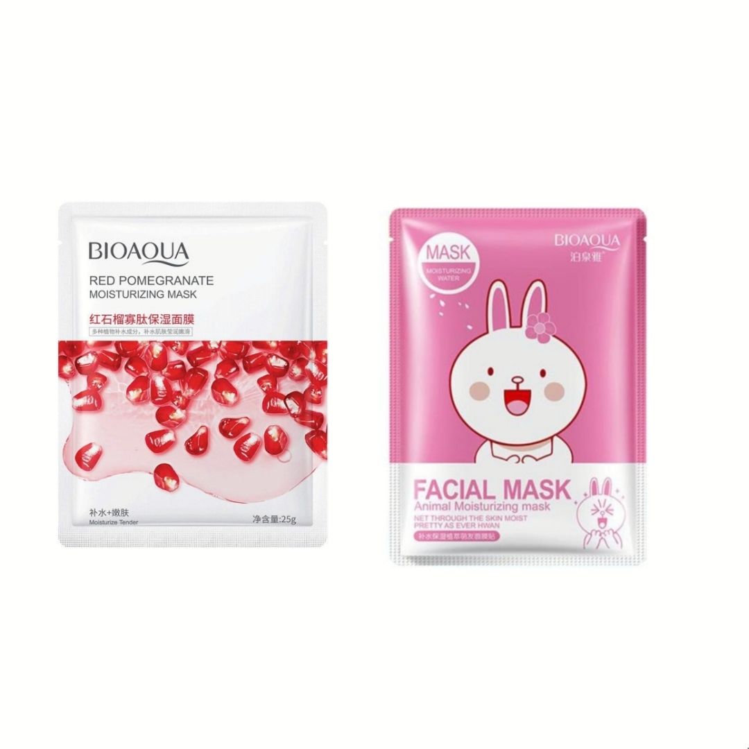 ماسک صورت بایو آکوا مدل 05 وزن 25 گرم بسته 2 عددی