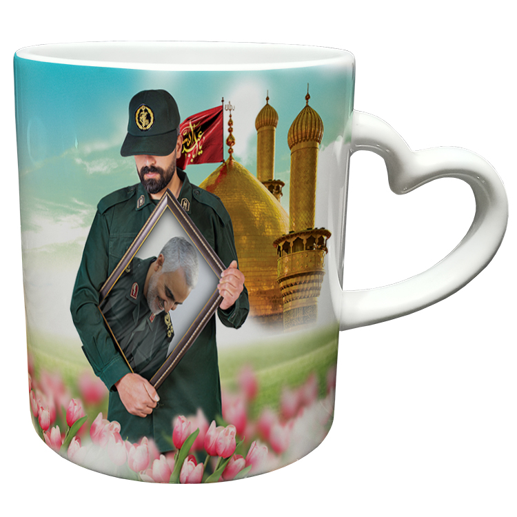 ماگ مدل دسته قلبی طرح پاسدار کد 4