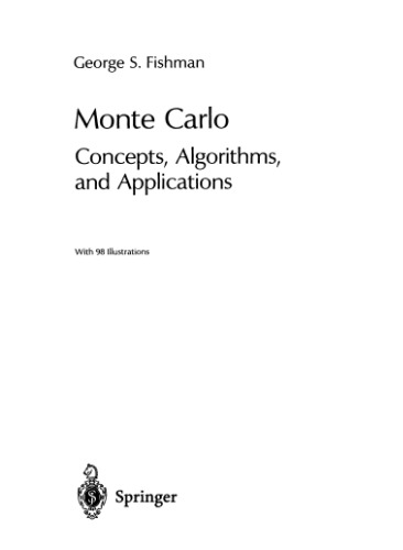 خرید و دانلود نسخه کامل کتاب Monte-Carlo: concepts, algorithms, and applications