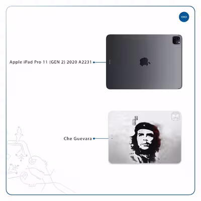 برچسب پوششی ماهوت مدل Che-Guevara مناسب برای تبلت اپل iPad Pro 11 (GEN 2) 2020 A2231