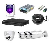 پکیج 4 دوربینه 2 مگاپیکسل با دستگاه ضبط کننده با کیفیت FULL HD