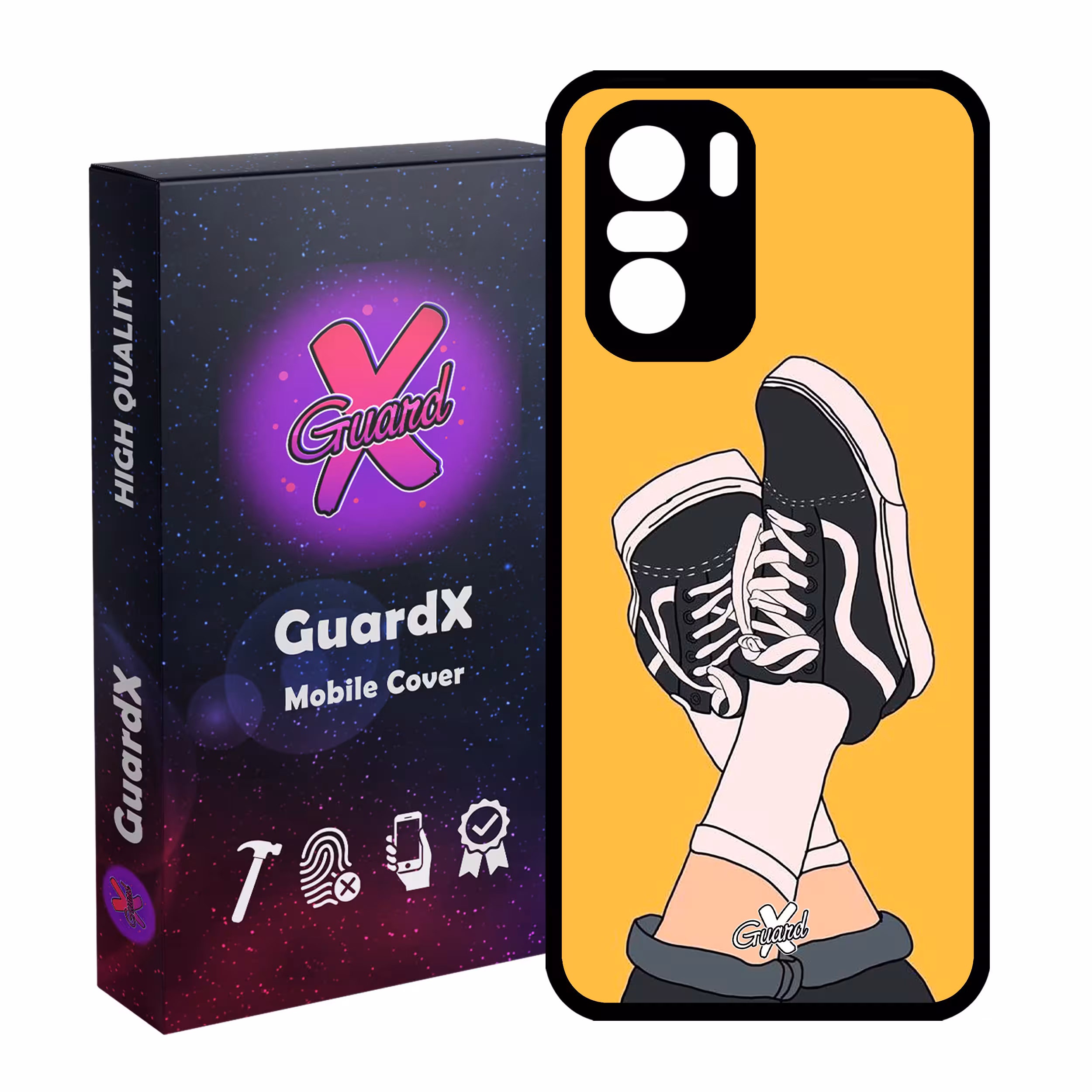 کاور گارد ایکس طرح Shoes مدل Glass10051 مناسب برای گوشی موبایل شیائومی Poco F3/MI 11X/MI 11X Pro/Redmi K40/K40 Pro