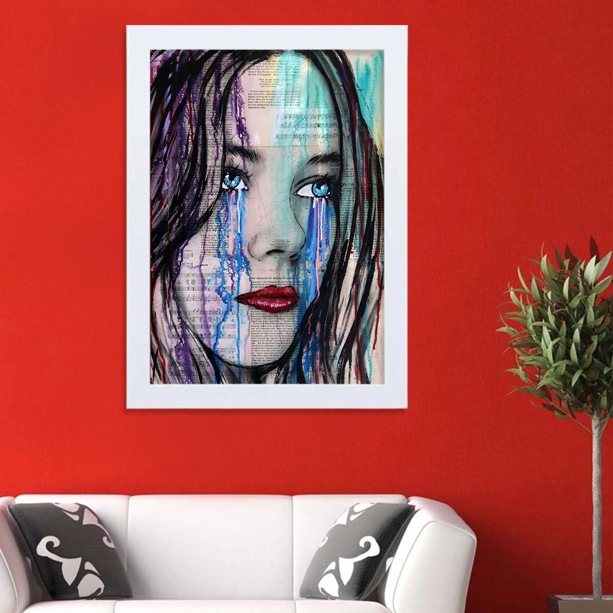 تابلو گالری استاربوی طرح گریه مدل هنری HL322