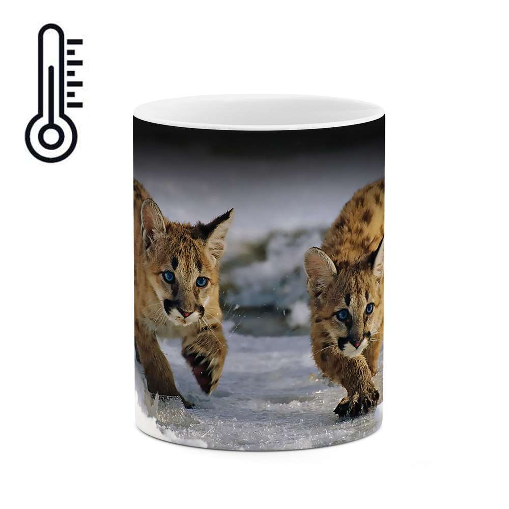 ماگ حرارتی طرح بچه شیر مدل mgh04580