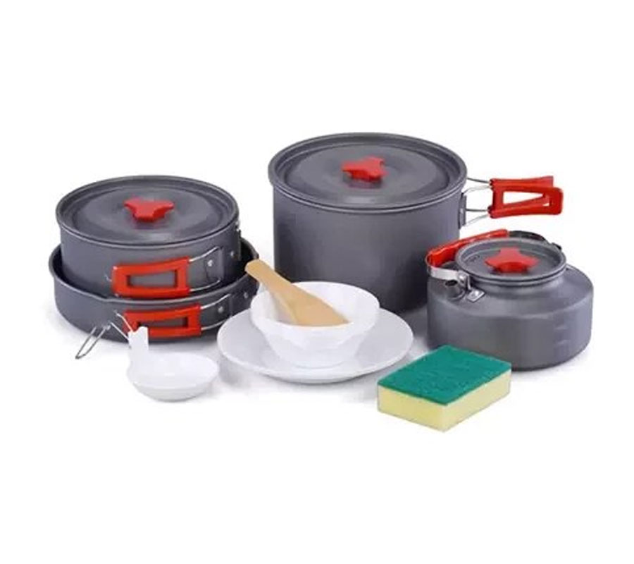 خرید و قیمت ست ظروف 4 تکه کمپینگ مدل AL-501