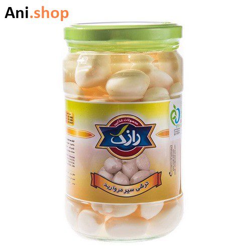 ترشی سیر مروارید بدر مقدار 650 گرم کد 353