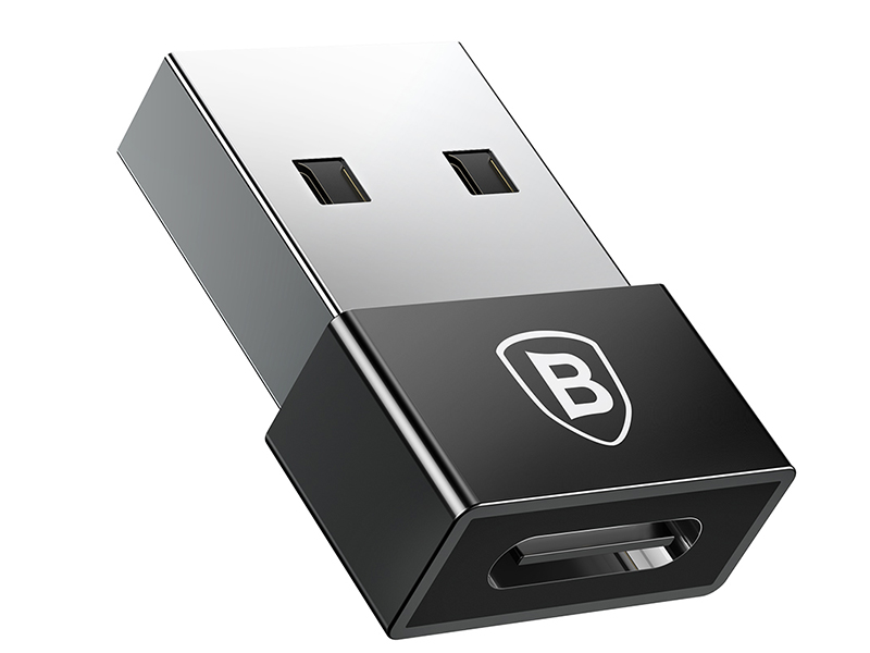 مبدل USB به Type-C بیسوس مدل Exquisite USB Male to Type-C Female Adapter Converter