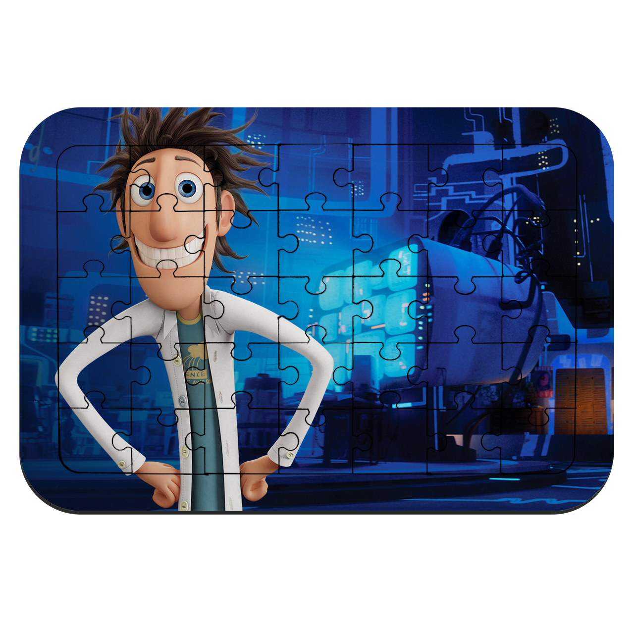 پازل 35 تکه طرح ابری با احتمال بارش کوفته قلقلی مدل NI1259 