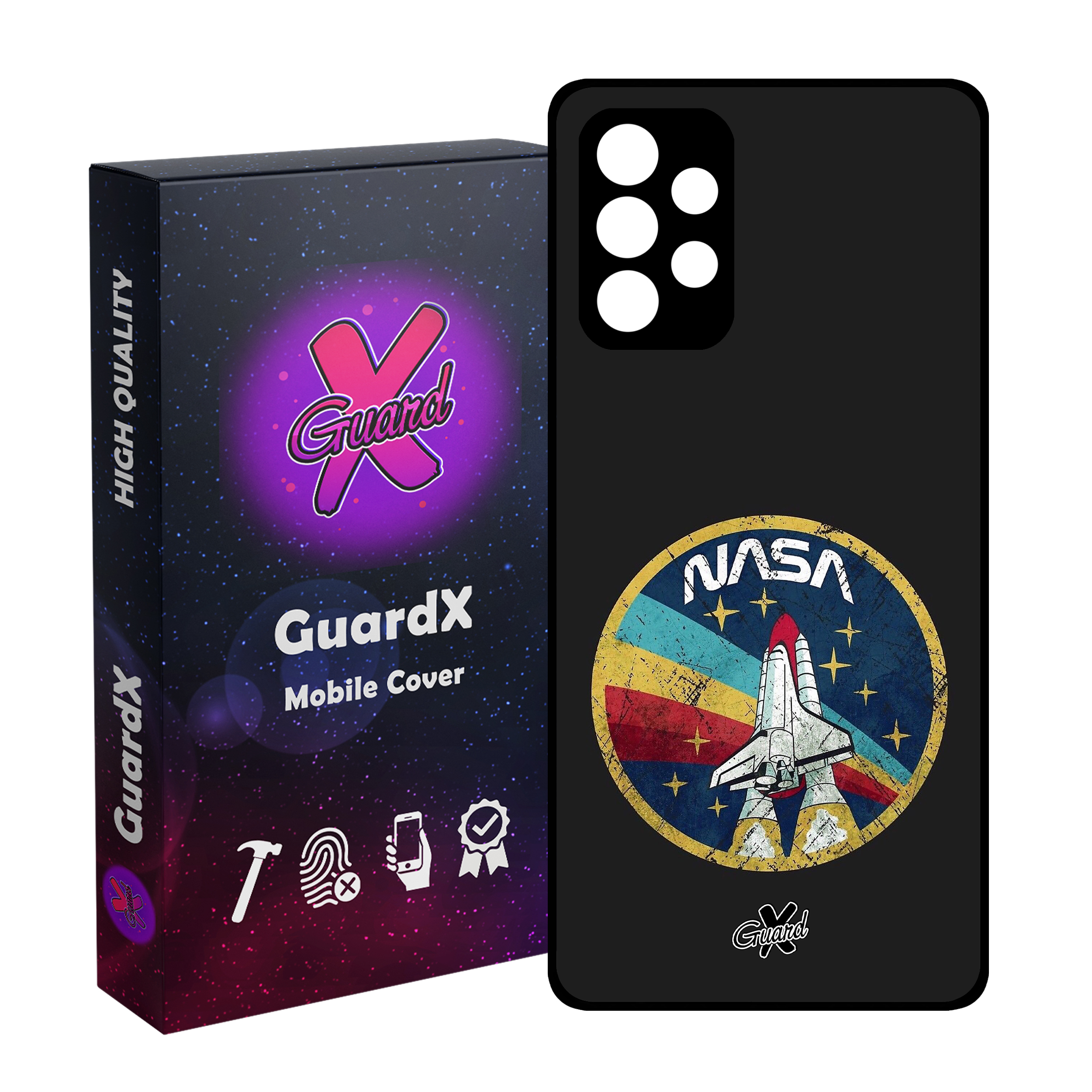 کاور گارد ایکس طرح Nasa مدل Glass10087 مناسب برای گوشی موبایل سامسونگ Galaxy A23 4G
