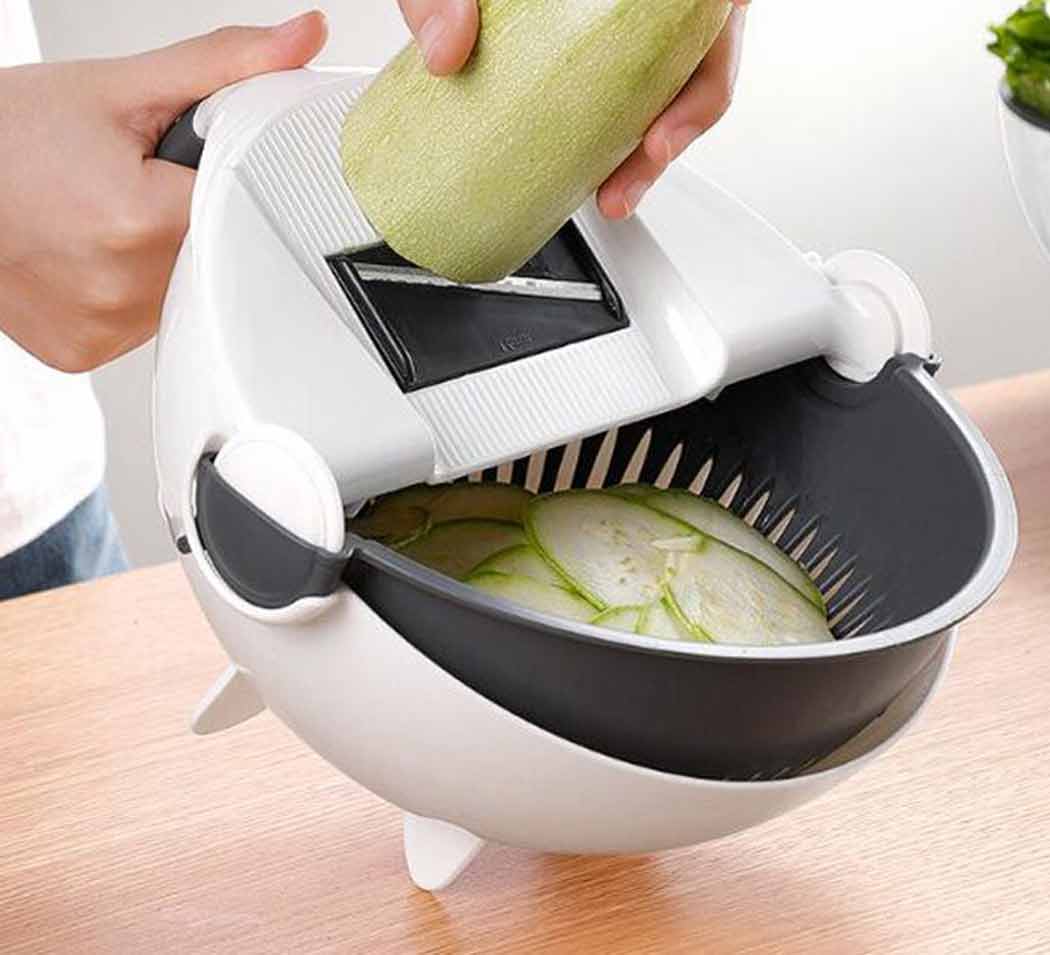 رنده چند کاره کاسه دار همراه با 4 تیغه رنده