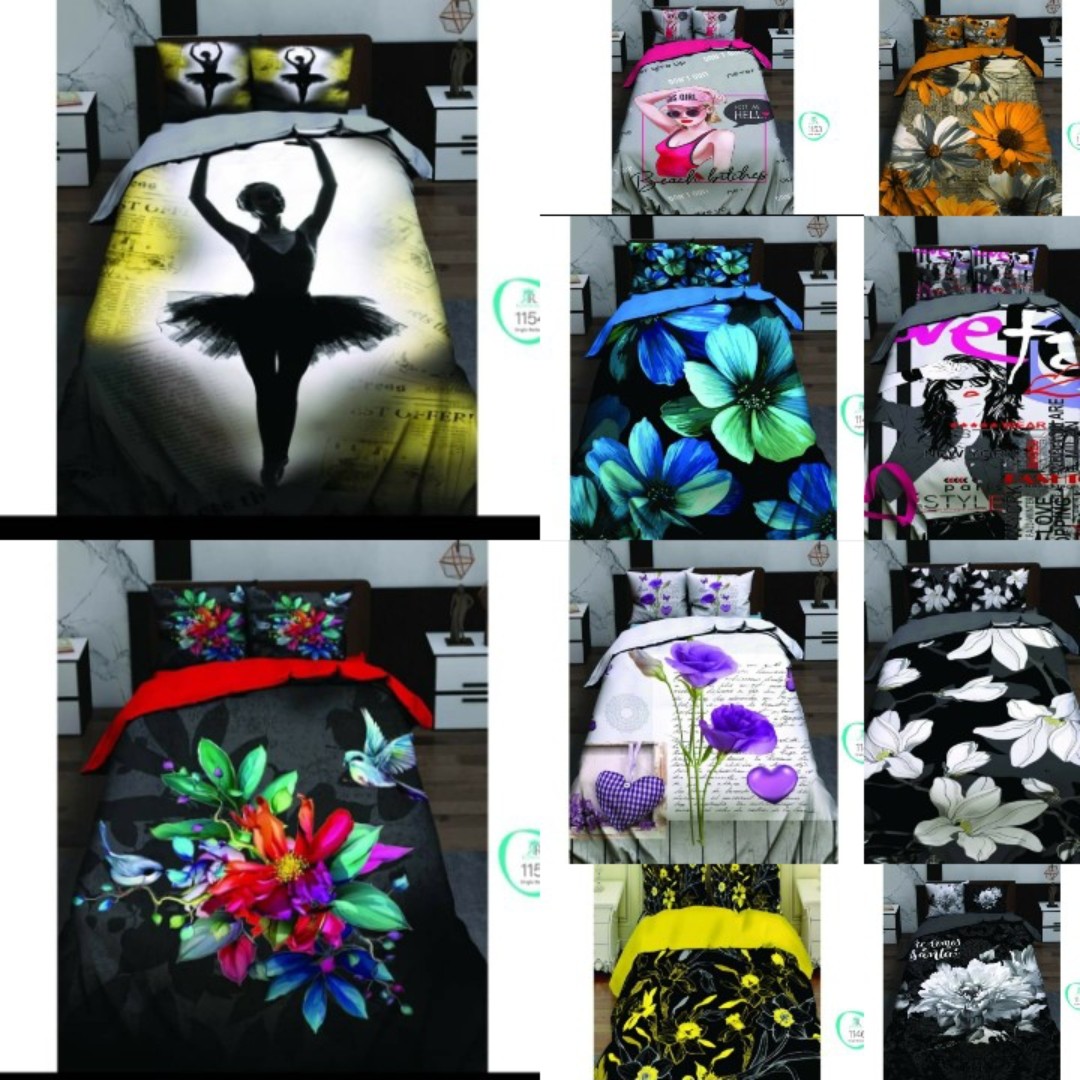 لحاف سه بعدی یک نفره