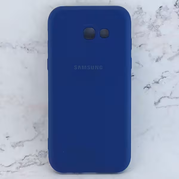 کاور سیلیکونی رنگی مدل TPN مناسب برای گوشی موبایل سامسونگ Galaxy A520 / A5 2017 - سرمه ای