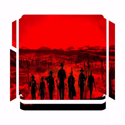 برچسب پلی استیشن 4 اسلیم مدل rdr 2
