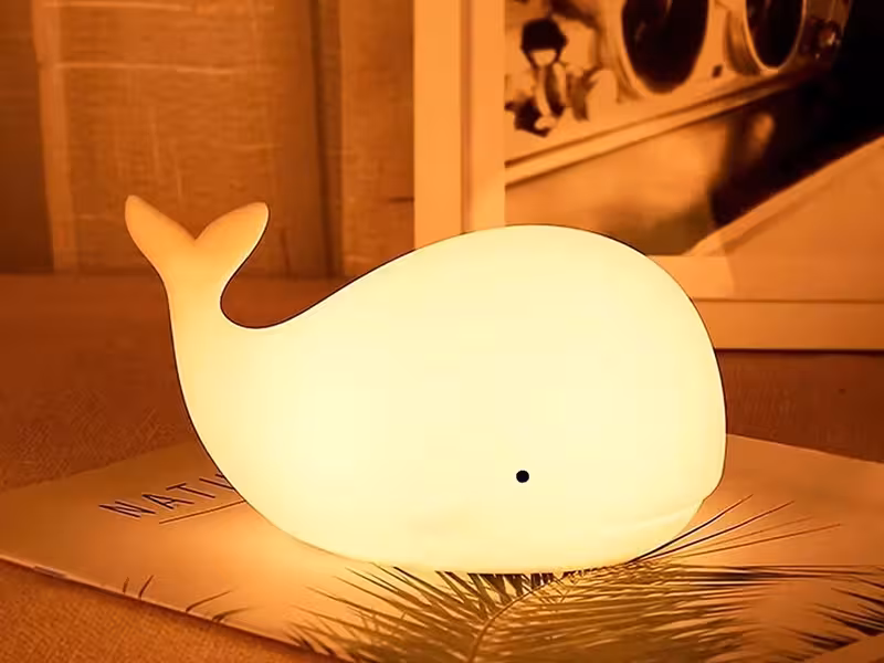 چراغ خواب شارژی فانتزی سیلیکونی هفت رنگ Night Light Children Led Rechargeable Silicone SL-103