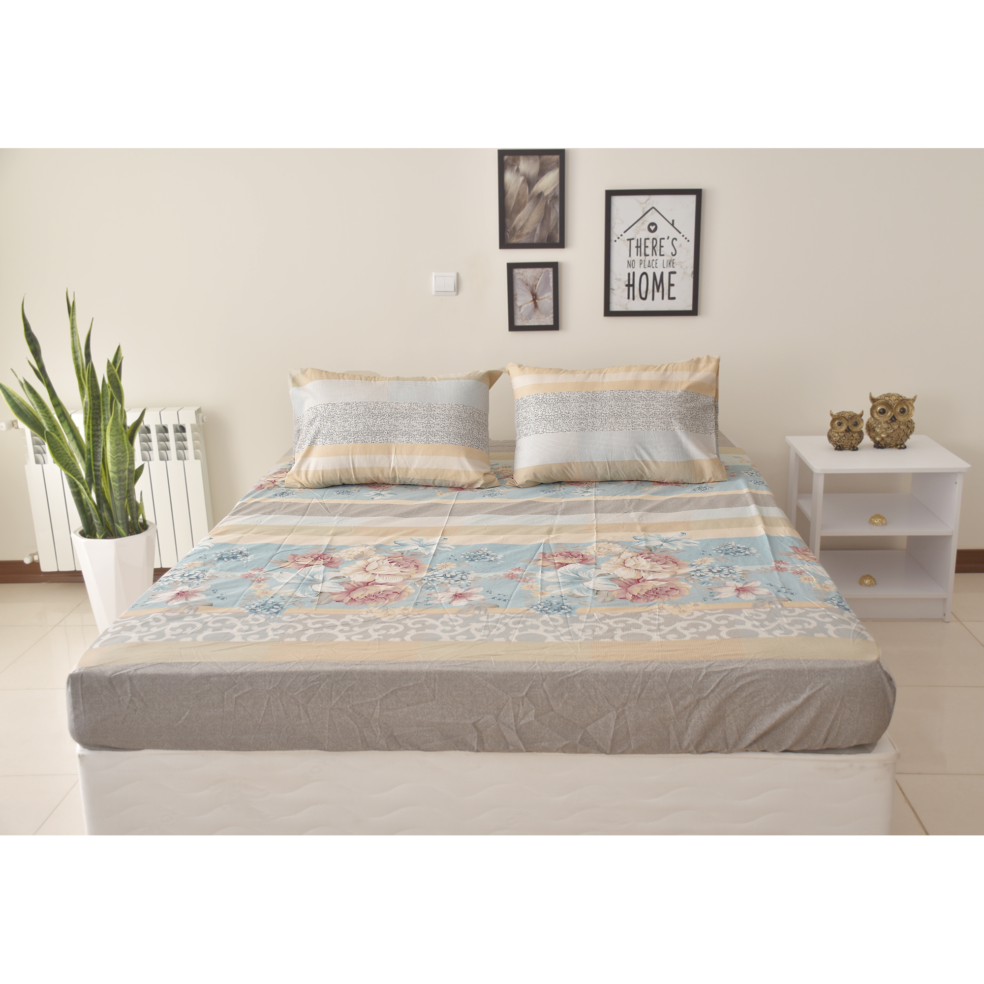 سرویس ملحفه بومرنگ مدل Padora-160 دونفره 3 تکه