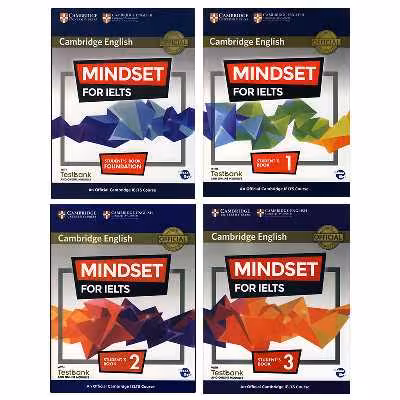 کتاب MINDSET FOR IELTS اثر جمعی از نویسندگان انتشارات زبان مهر 4 جلدی
