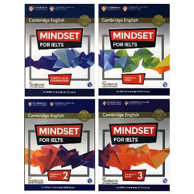 کتاب MINDSET FOR IELTS اثر جمعی از نویسندگان انتشارات زبان مهر 4 جلدی