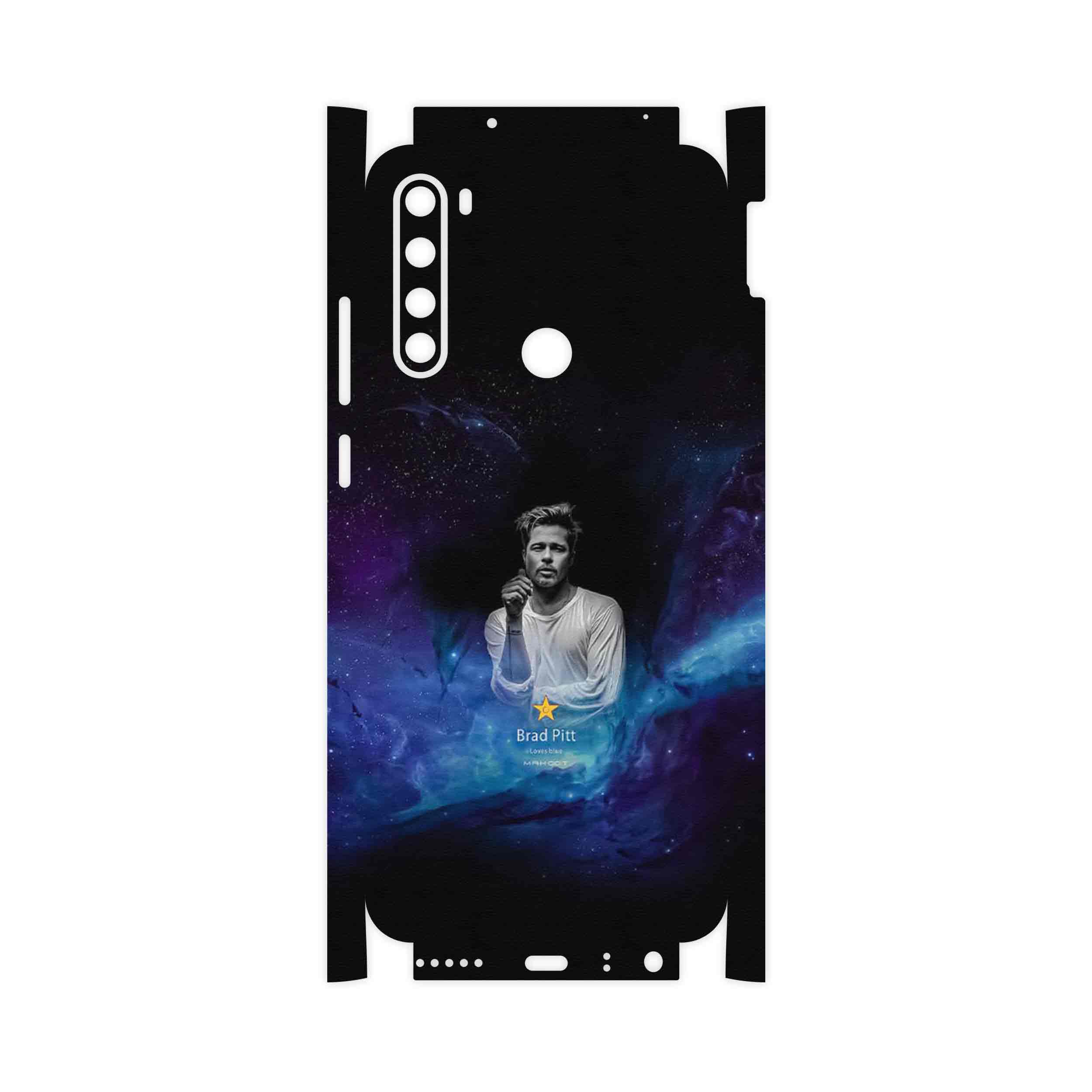 برچسب پوششی ماهوت مدل Brad Pitt-FullSkin مناسب برای گوشی موبایل شیائومی Redmi Note 8T