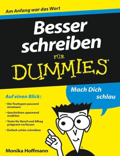 خرید و دانلود نسخه کامل کتاب Besser schreiben für Dummies: Deutsch/ German