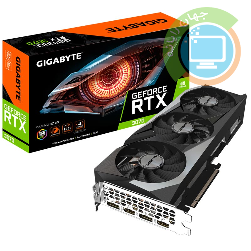 کارت گرافیک GIGABYTE GeForce RTX3070 OC 8G GDDR6 256Bit