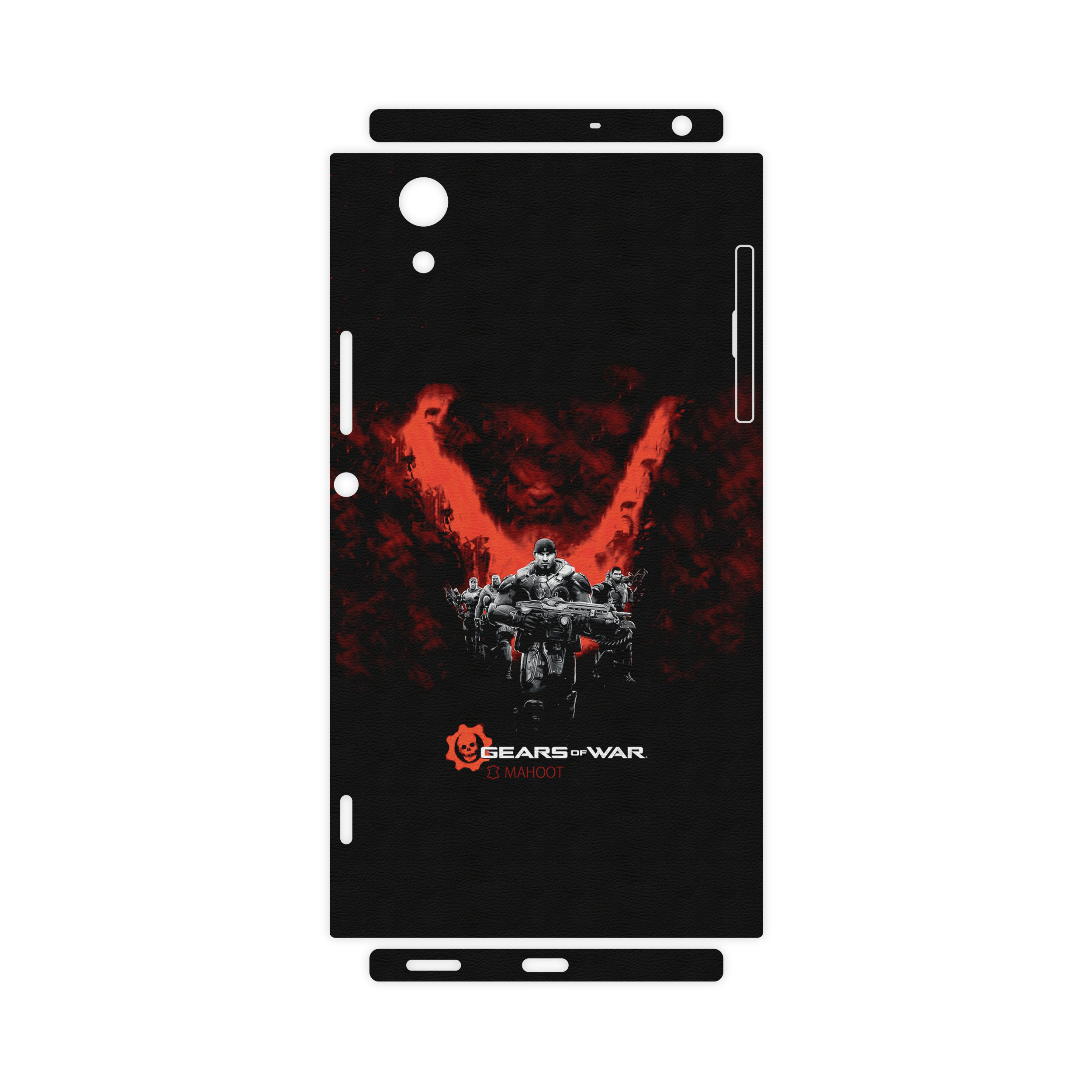 برچسب پوششی ماهوت مدل GEARS-OF-WAR-Game-FullSkin مناسب برای گوشی موبایل سونی Xperia XA1